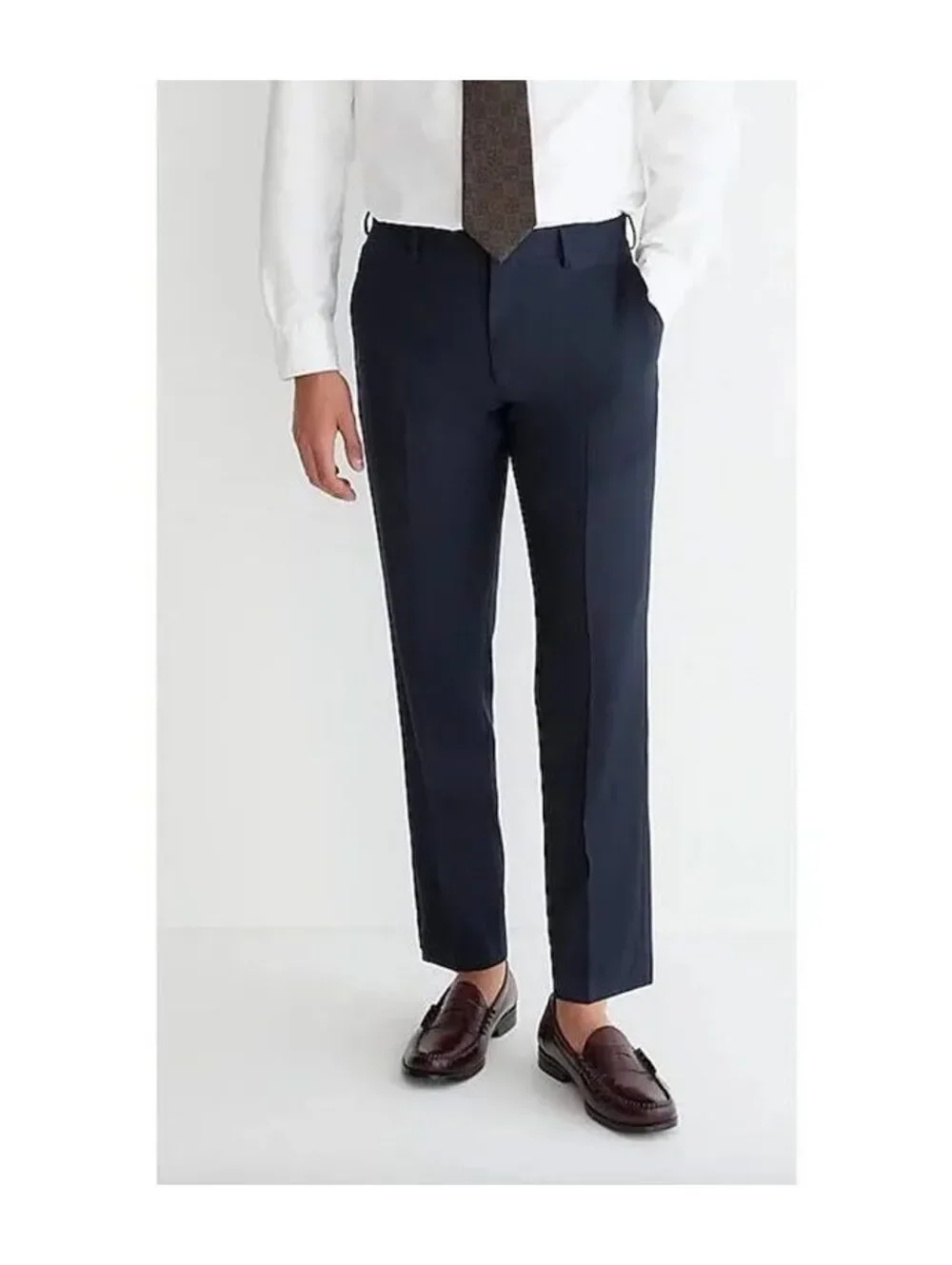 $225 Ludlow Slim-fit suit pant in Italian stretch worsted wool blend 34/34 NWT